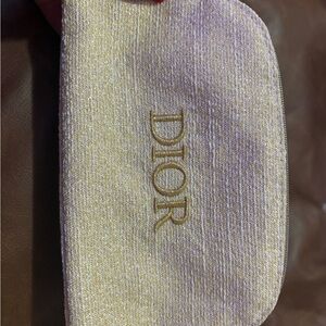 Dior Gold Cosmetic Pouch. BNWT